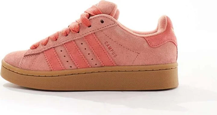 adidas Originals Campus 00s gum sole sneakers in pink with gum sole - Image 2