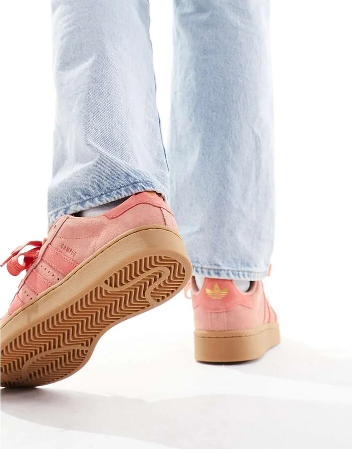 adidas Originals Campus 00s gum sole sneakers in pink with gum sole - Image 4
