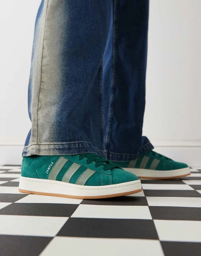 adidas Originals Campus 00s sneakers in dark green - Image 3