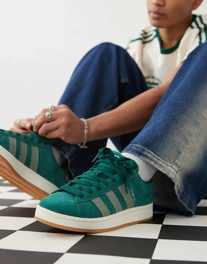 adidas Originals Campus 00s sneakers in dark green