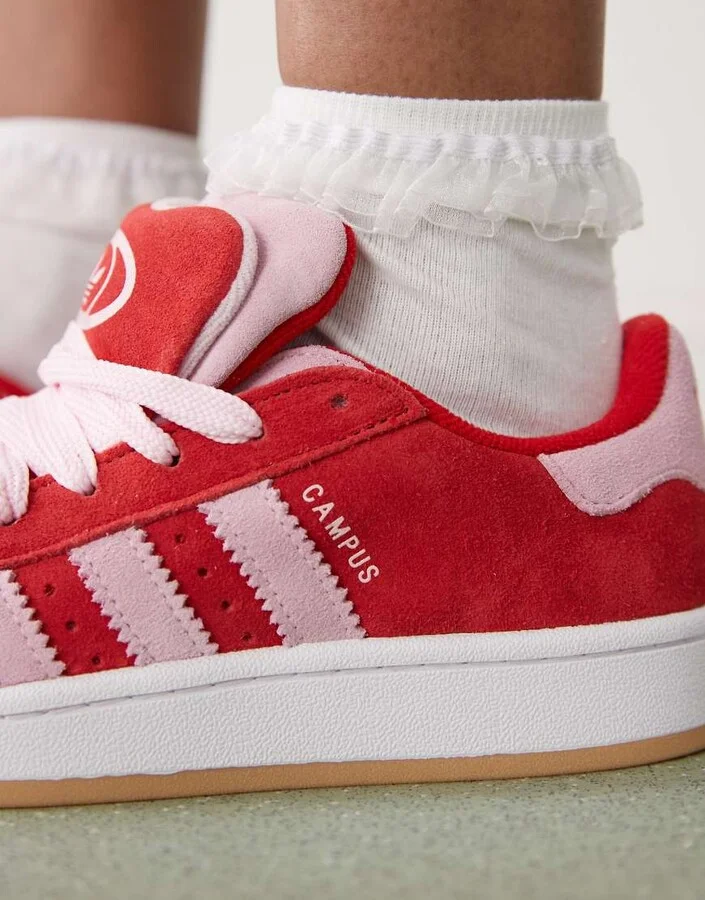 adidas Originals Campus 00s sneakers in dark red and pink - Image 3
