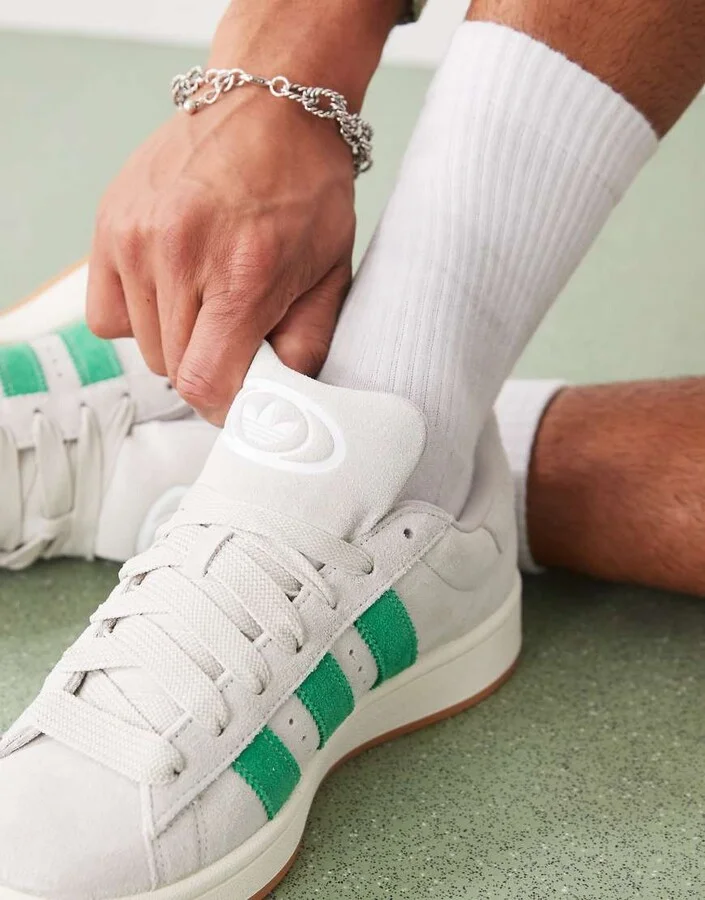 adidas Originals Campus 00s sneakers in gray and green - Image 4