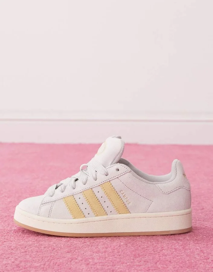 adidas Originals Campus 00s sneakers in gray and yellow - Image 3