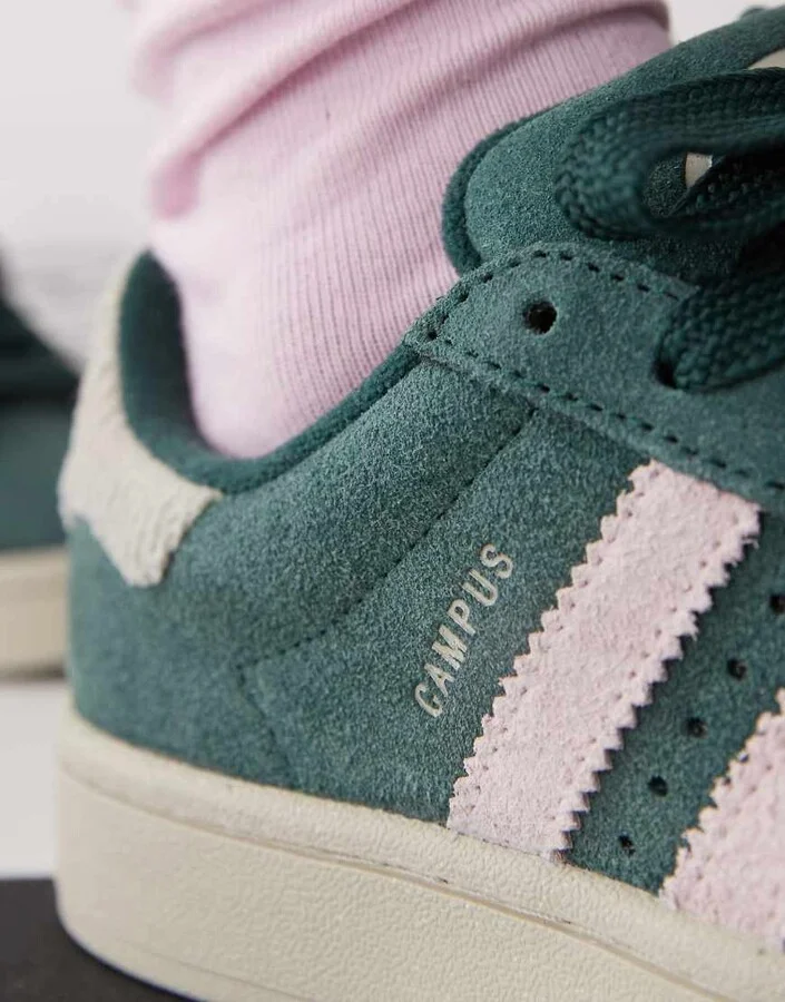 adidas Originals Campus 00s sneakers in green and pink - Image 3