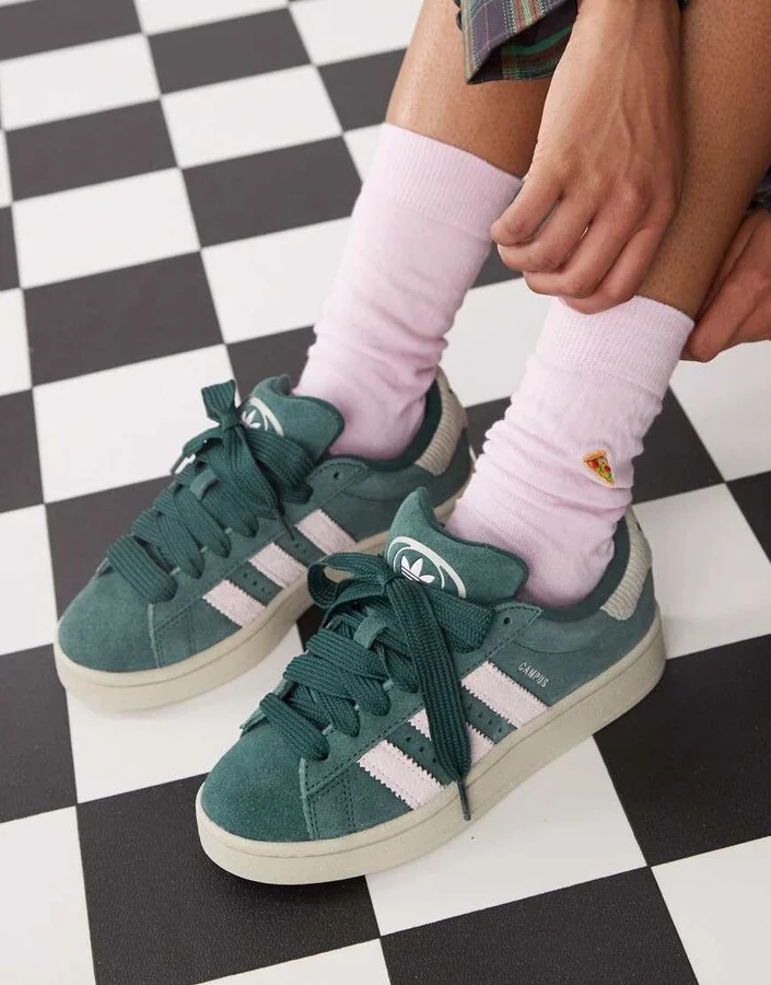 adidas Originals Campus 00s sneakers in green and pink - Image 4