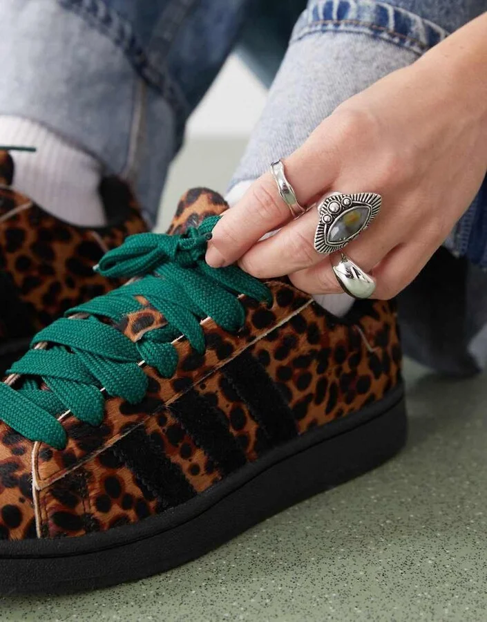 adidas Originals Campus 00s sneakers in leopard print - Image 4