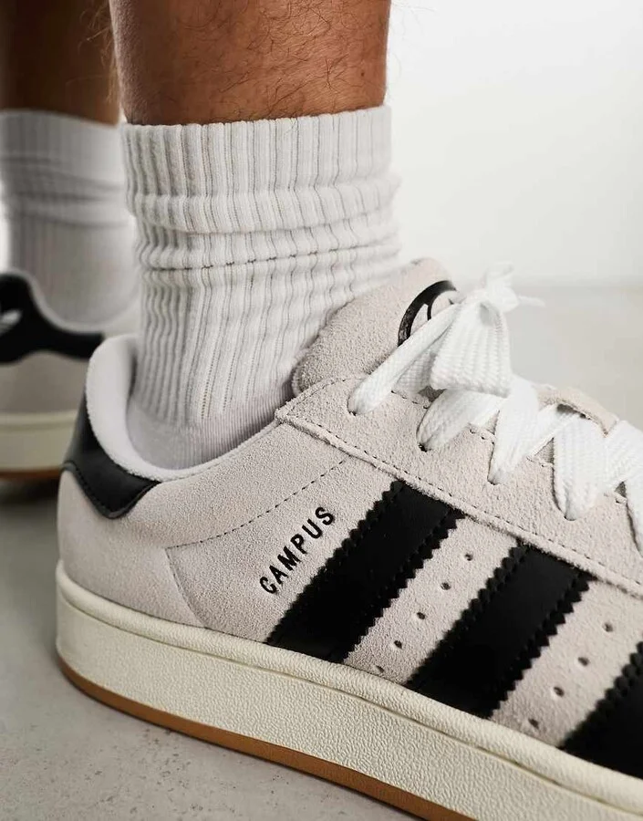 adidas Originals Campus 00s sneakers in white and black - Image 2