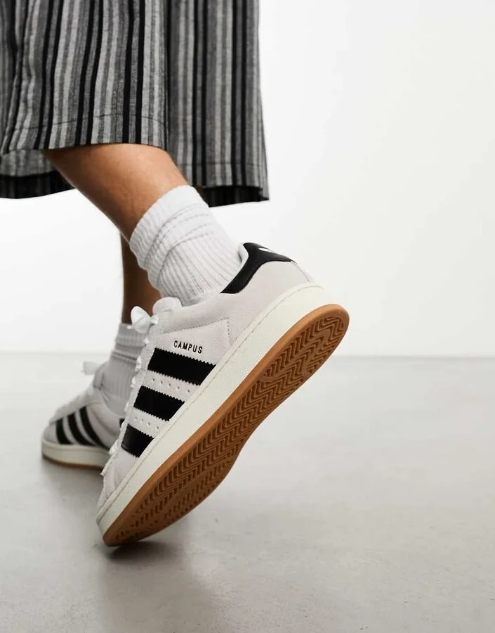 adidas Originals Campus 00s sneakers in white and black - Image 3