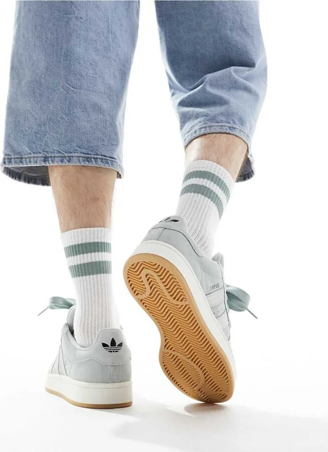adidas Originals Campus 00s sneakers in white and light gray - Image 3