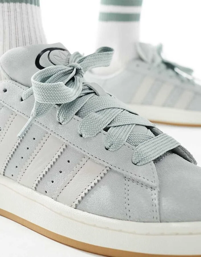 adidas Originals Campus 00s sneakers in white and light gray - Image 4