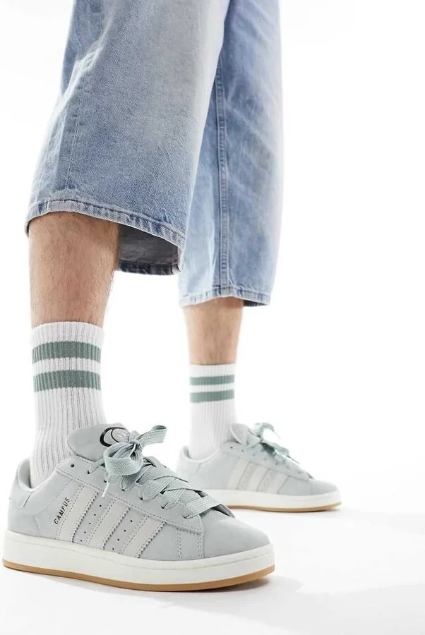 adidas Originals Campus 00s sneakers in white and light gray