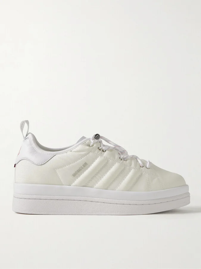 + adidas Originals Campus Leather-Trimmed Quilted GORE-TEX Sneakers