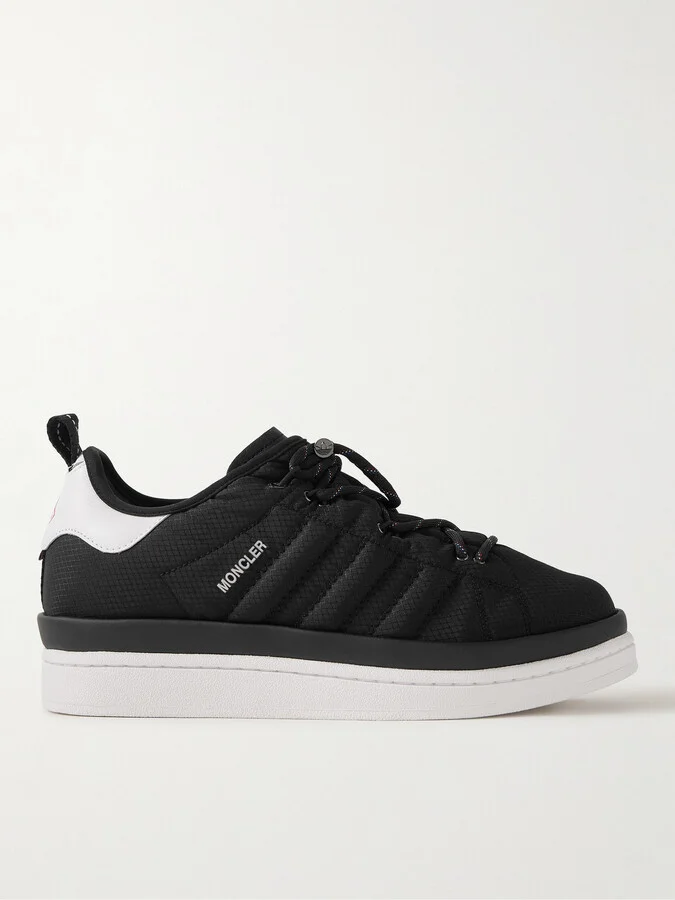 + adidas Originals Campus Leather-Trimmed Quilted GORE-TEX Sneakers