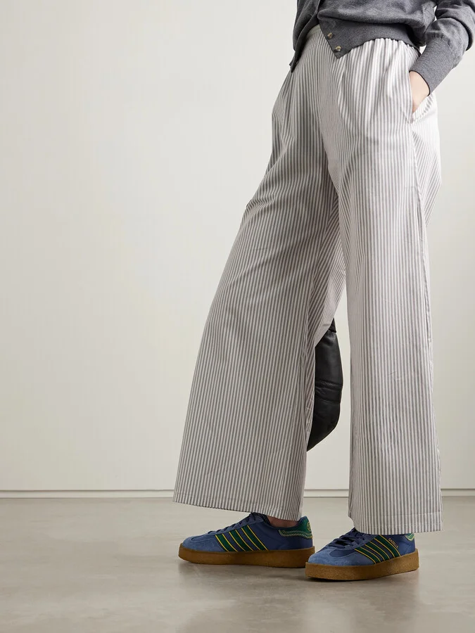 adidas Originals - + Clot Gazelle Suede-trimmed Scuba Sneakers - Blue - Image 2