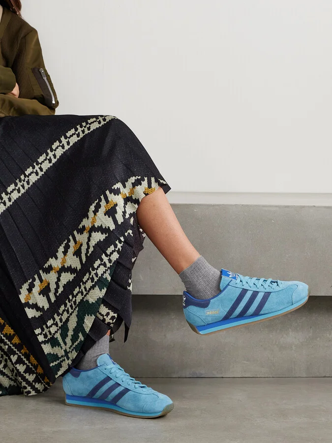 adidas Originals - Country Japan Suede Sneakers - Blue - Image 2