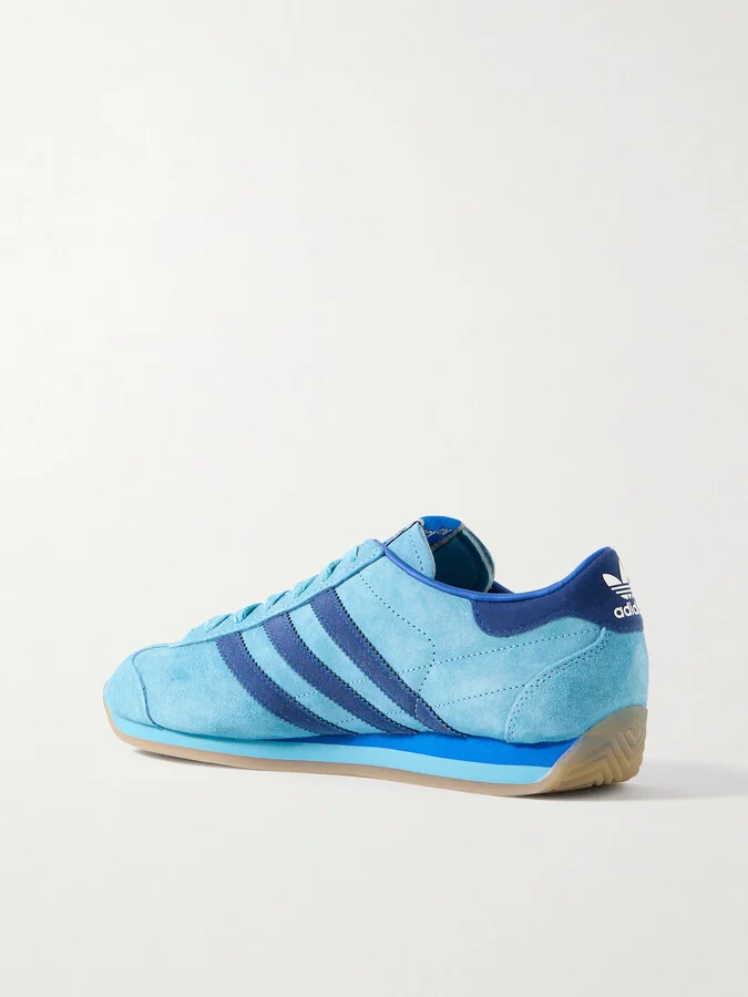 adidas Originals - Country Japan Suede Sneakers - Blue - Image 3