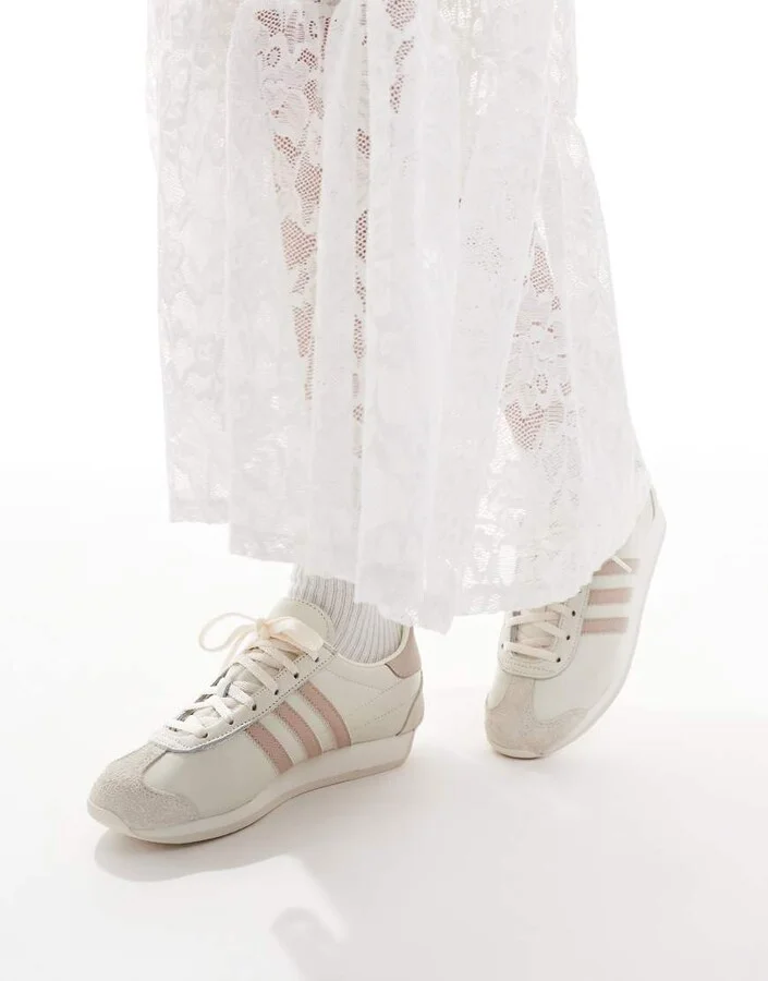adidas Originals Country OG sneakers in ivory and taupe