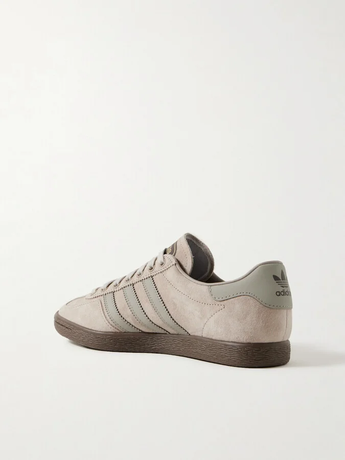 adidas Originals - Failsworth Spezial Leather-trimmed Suede Sneakers - Neutrals - Image 3