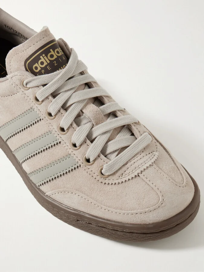 adidas Originals - Failsworth Spezial Leather-trimmed Suede Sneakers - Neutrals - Image 4