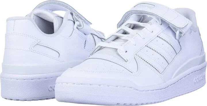 adidas Originals Forum Low Men's Basketball Shoes Footwear White/Footwear White/Footwear White : 11.5 D - Medium, Synthetic/Leather