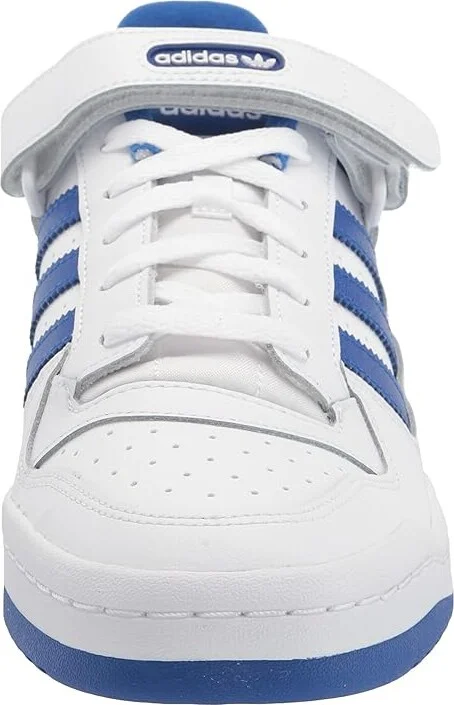 adidas Originals Forum Low Men's Basketball Shoes Footwear White/Footwear White/Team Royal Blue : 10.5 D - Medium, Synthetic/Leather - Image 5