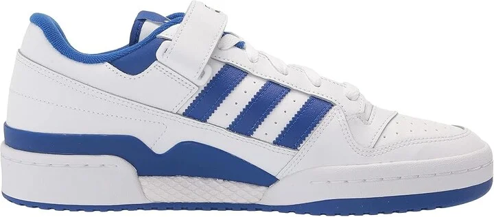 adidas Originals Forum Low Men's Basketball Shoes Footwear White/Footwear White/Team Royal Blue : 10.5 D - Medium, Synthetic/Leather - Image 7