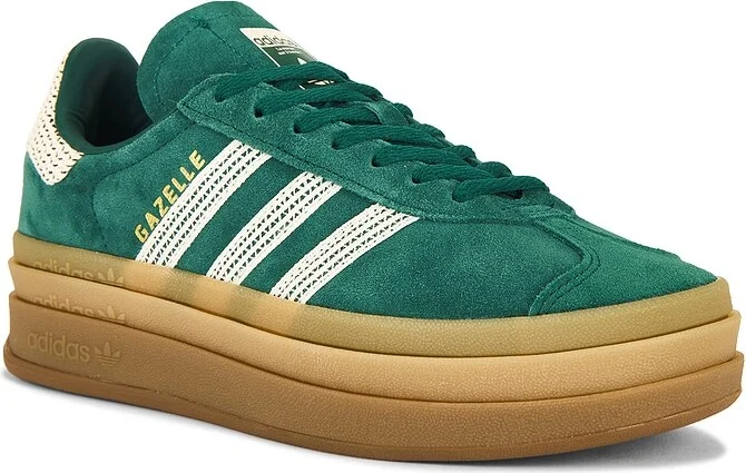 adidas Originals Gazelle Bold Platform Sneaker in Green - Image 2