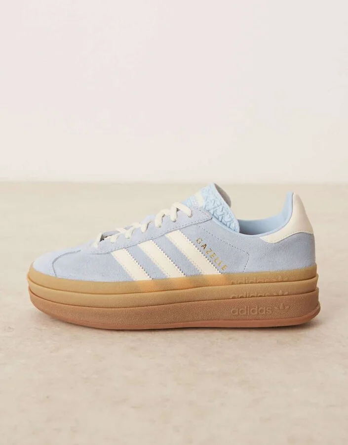 adidas Originals Gazelle Bold sneakers in light blue - Image 2