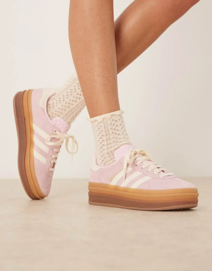 adidas Originals Gazelle Bold sneakers in light pink