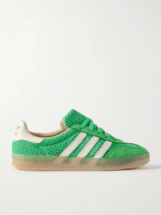 adidas Originals - Gazelle Indoor Crocheted Sneakers - Green