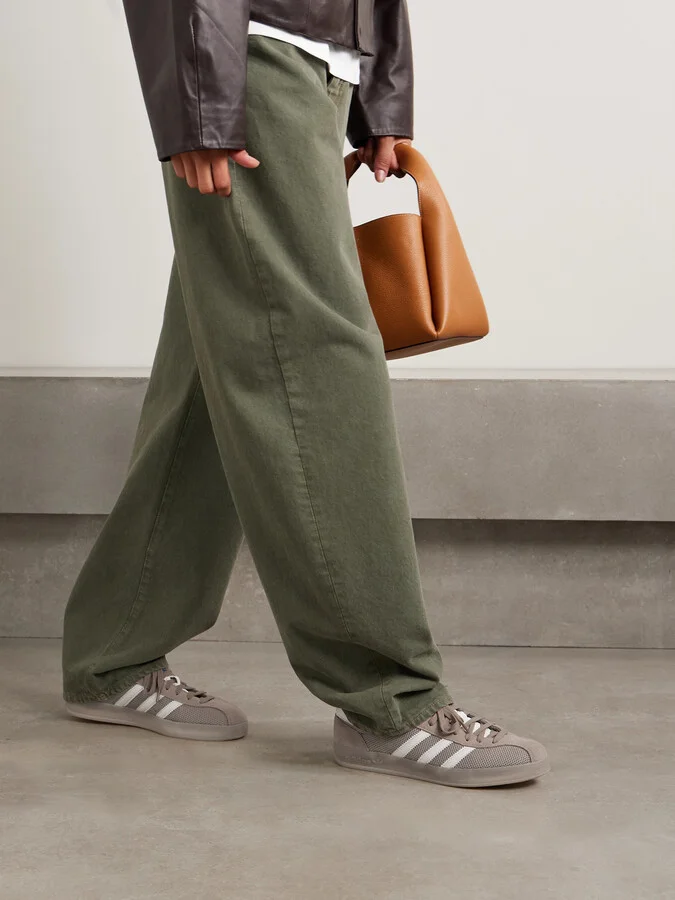 adidas Originals - Gazelle Indoor Pro Suede And Leather-trimmed Mesh Sneakers - Neutrals - Image 2