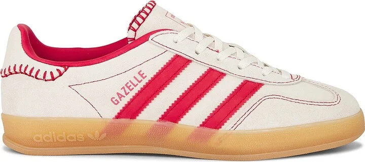adidas Originals Gazelle Indoor Sneaker in Cream