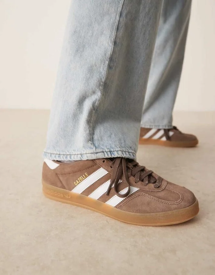 adidas Originals Gazelle Indoor sneakers in brown