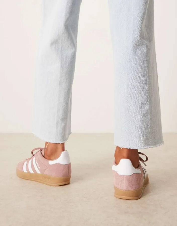 adidas Originals Gazelle Indoor sneakers in dark pink - Image 2