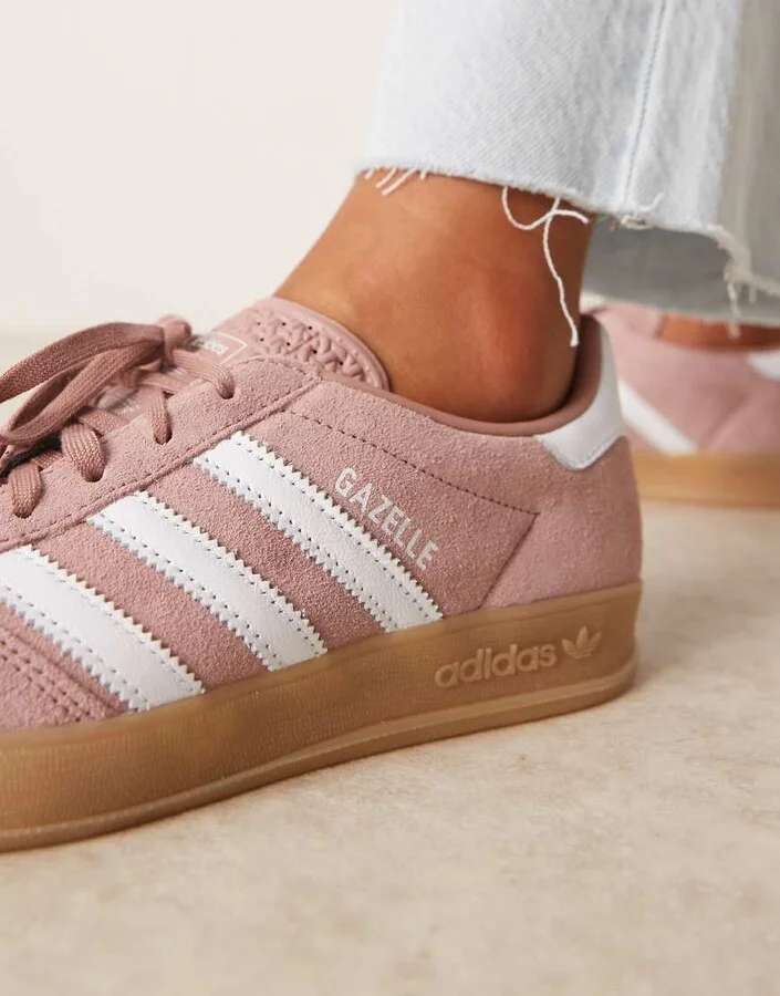 adidas Originals Gazelle Indoor sneakers in dark pink - Image 3
