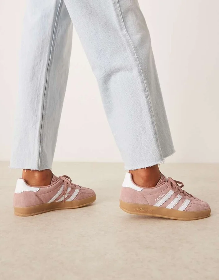 adidas Originals Gazelle Indoor sneakers in dark pink