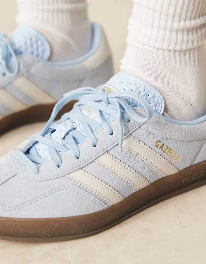 adidas Originals Gazelle Indoor sneakers in light blue - Image 2