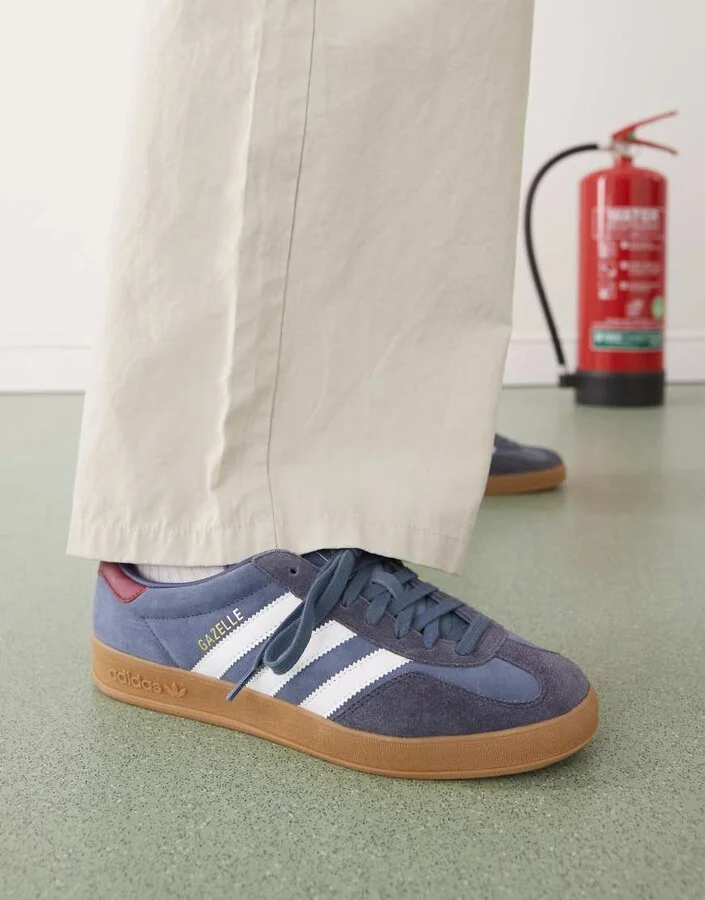 adidas Originals Gazelle Indoor sneakers in navy - Image 4