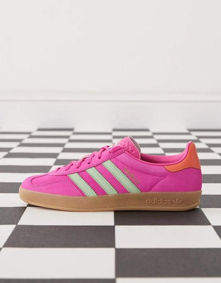 adidas Originals Gazelle Indoor sneakers in purple and teal - Image 2