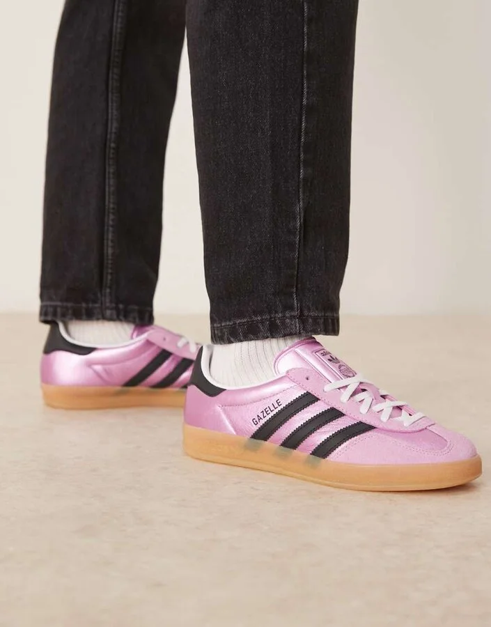 adidas Originals Gazelle Indoor sneakers in purple metallic