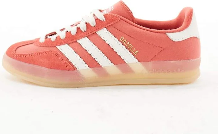 adidas Originals Gazelle Indoor sneakers in red and gray - Image 2
