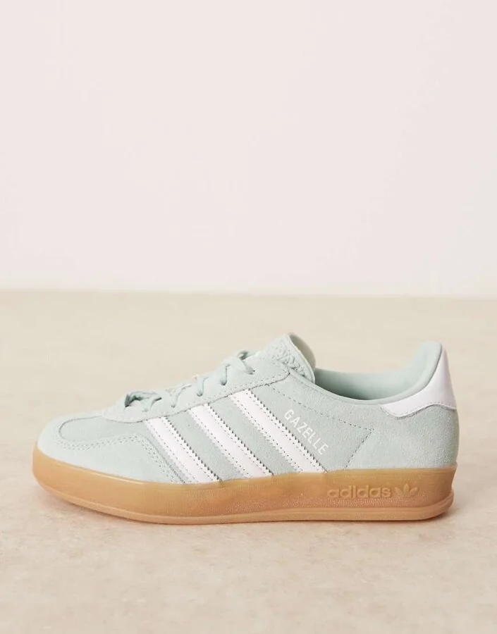 adidas Originals Gazelle indoor sneakers in sage green - Image 2