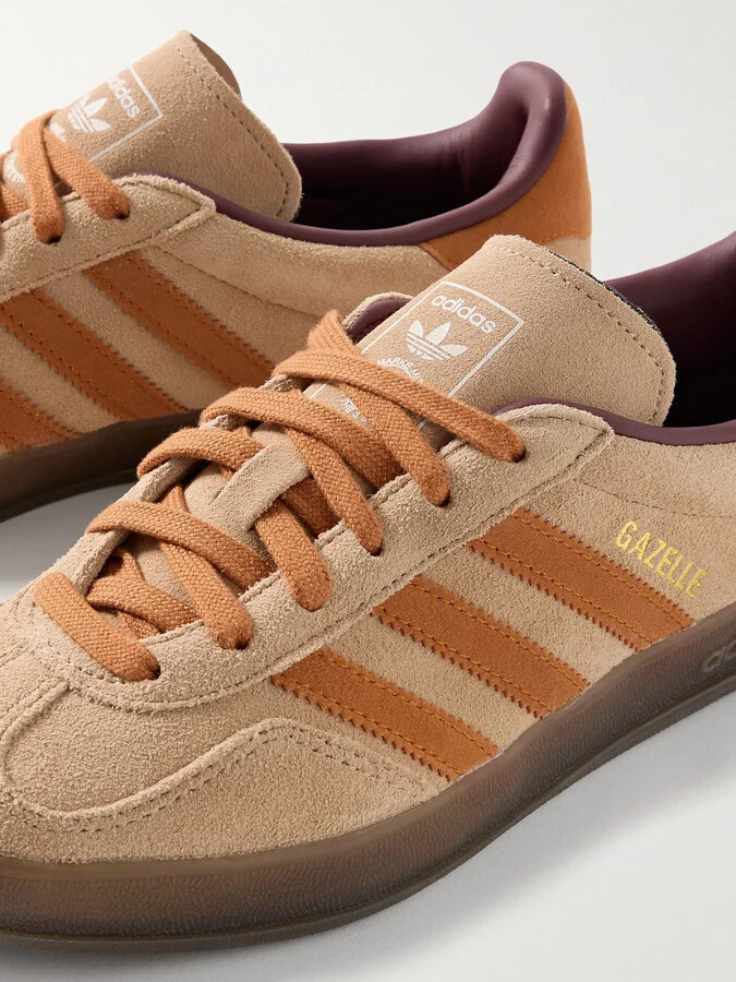 adidas Originals - Gazelle Indoor Suede Sneakers - Neutrals - Image 4