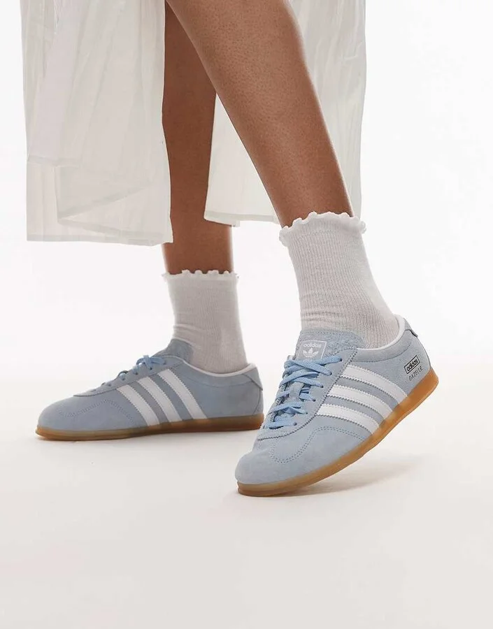 adidas Originals Gazelle Lo Pro sneakers in light blue