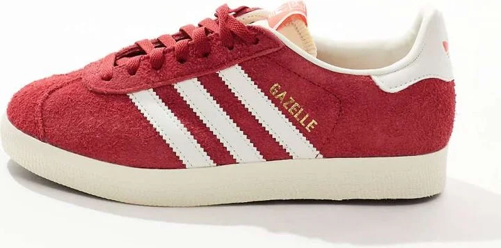 adidas Originals Gazelle sneakers in burgundy and white - Image 2