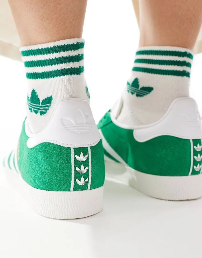 adidas Originals Gazelle sneakers in green - Image 3