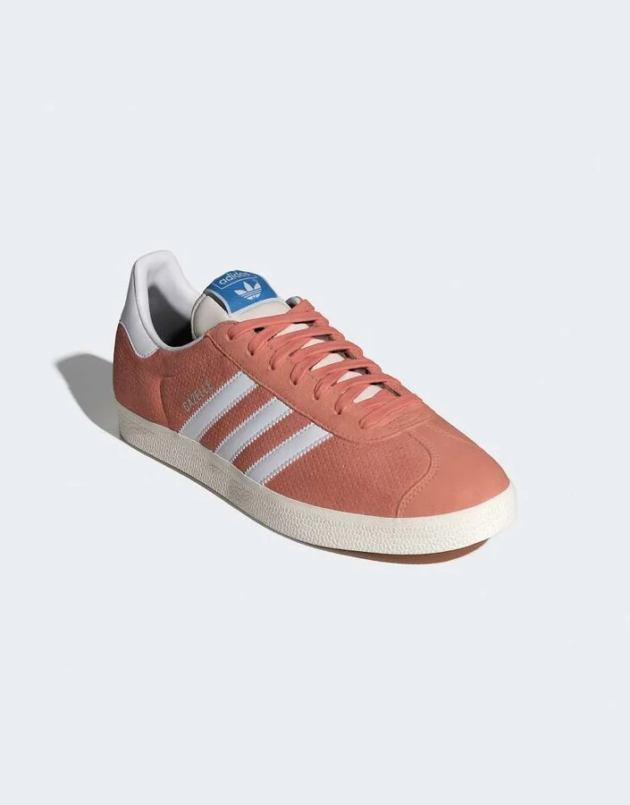 adidas Originals Gazelle sneakers in peach and white - Image 2