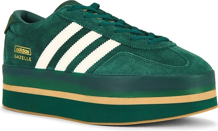 adidas Originals Gazelle Stack Sneaker in Dark Green - Image 2