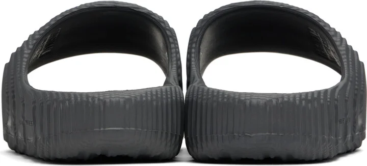 adidas Originals Gray Adilette 22 Pool Slides - Image 2