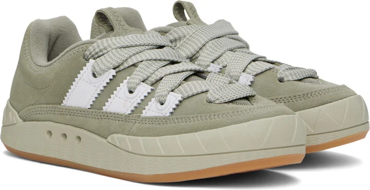 adidas Originals Gray Adimatic Sneakers - Image 4